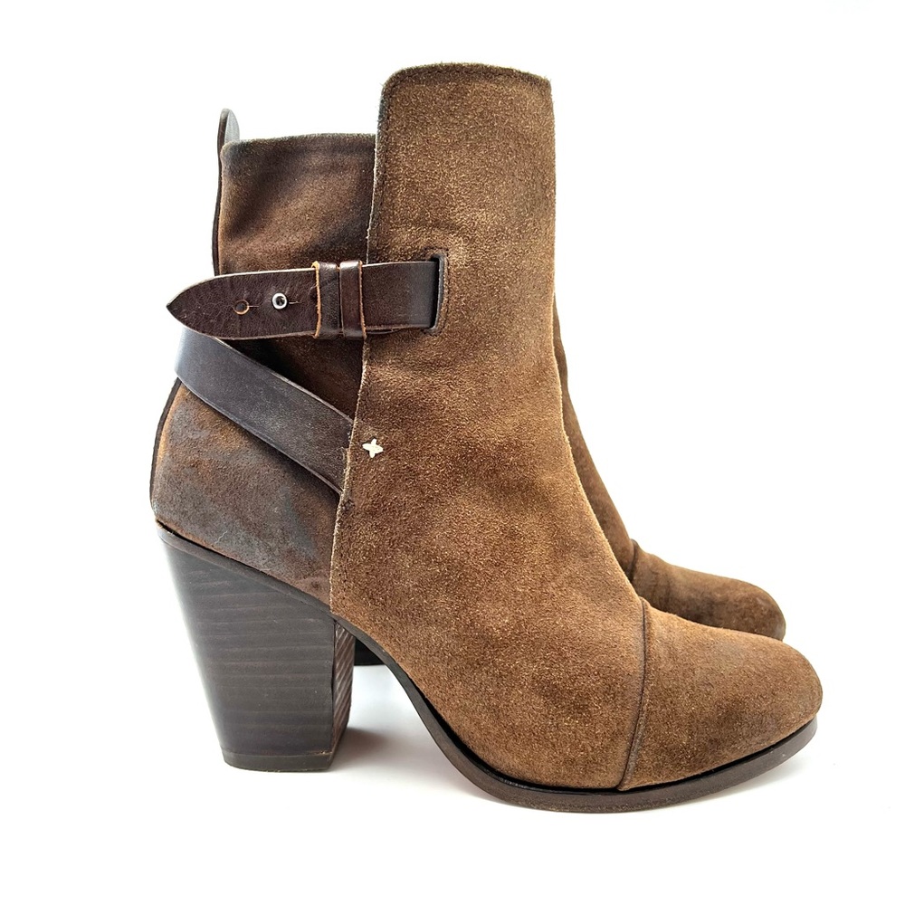Rag & Bone Kinsey Suede Leather Strap Bootie